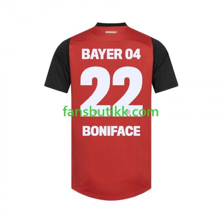 Fotballdrakt Bayer 04 Leverkusen Victor Boniface 22 Hjemmetrøye 2024-2025 Kortermet